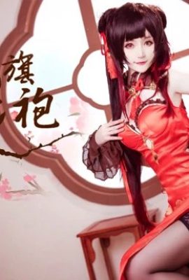 Cosplay Sườn xám hoa đào Tokisaki Kurumi “Date A Live” (CN: yui cá vàng) (9P)