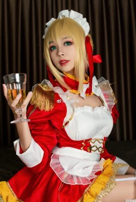 FGO Nero Claudius Fan Maid@MoLinganjiang (9P)