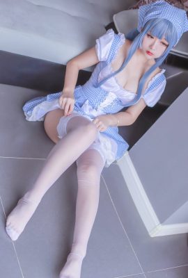 (Bộ sưu tập trực tuyến) Phúc lợi Ji Hinako “Blue Maid” No Holy Light VIP Phúc lợi Post (46P)