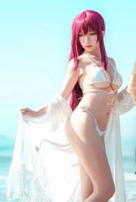 “Azur Lane” Sucuff áo tắm cosplay ngực khủng gợi cảm (CN: Lost Humanoid QUQ) (12P)