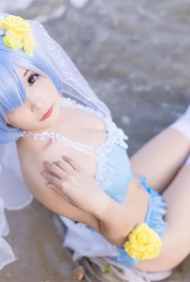 “Re: Life in a Different World from Zero” Rem Áo tắm Cosplay (CN: 九九八XY) (9P)