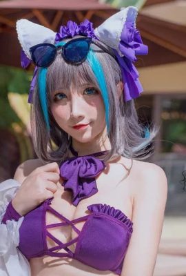 Cosplay “Azur Lane” Cheshire Water (CN: Jiuqu jean-) (10P)