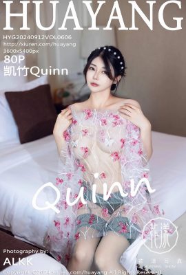 (Ảnh hoa HuaYang) 2024.09.12 Vol.606 Kaizhu Quinn phiên bản đầy đủ không có hình mờ ảnh (80P)