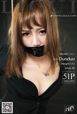 (Ligui Online Beauty Series) 2020.11.27 “Thư ký kỷ luật” Duoduo (53P)