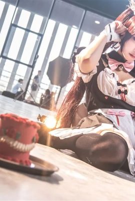 Hình ảnh cosplay trang phục hầu gái dễ thương “Sôcôla và Vani” (CN: Tôi không phải là weibo của A Cheng) (9P)