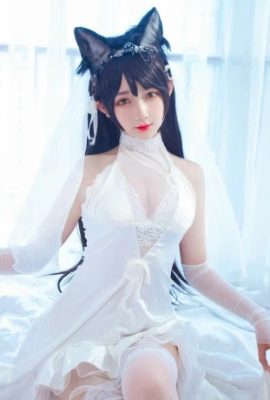 Váy cưới màu trắng Azur Lane Atago vì váy cưới màu trắng tinh khiết đẹp không tì vết (18P)