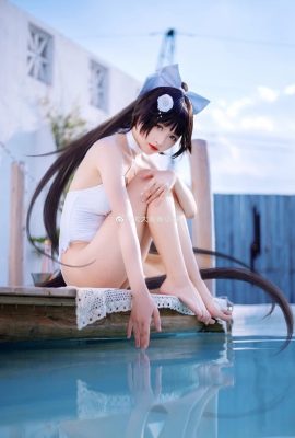 Áo tắm Azur Lane Beach Rhapsody Kaohsiung cos cn đáy quần xoăn lớn (9P)