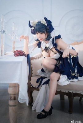 Azur Lane Cheshire cos mèo hầu gái hoàng gia siêu dễ thương cn gương sốt (9P)