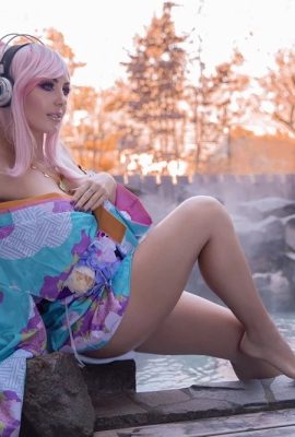 JNigri Super Sonico Super Sonico Nico-Chan -Cosplay suối nước nóng