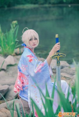 “Fate Stay Night” Saber Qingzhu ver.~Tranh treo ảnh năm mới của My King kimono COSPLAY (67P)