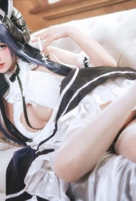 Azur Lane Kỷ niệm 5 năm Maid cos, Sweet White Silk CN Thousand Cats Bo He (14P)