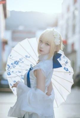 (Fengjiangv) Sườn xám saber số 002 Arturia Pendragon