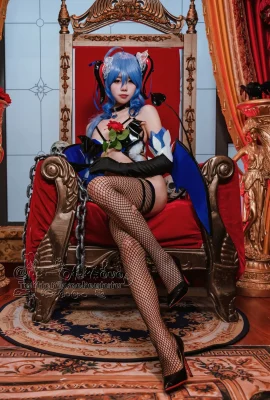 Cosplay Gooey Bánh Bao Thỏ Ganyu Succubus