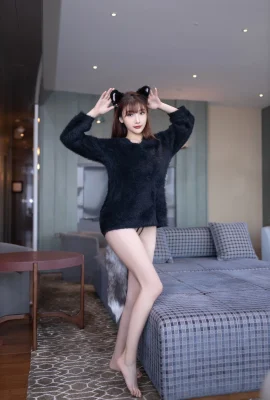 Lu Xuanxuan-Mua trong ứng dụng mà không có Watermark No.8159 Silks đen quyến rũ (90p)