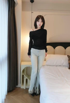 (Chuỗi bộ sưu tập trực tuyến) Nước trái cây – Dòng tôm đen dưới quần jean của mô hình Xiuren (78P)